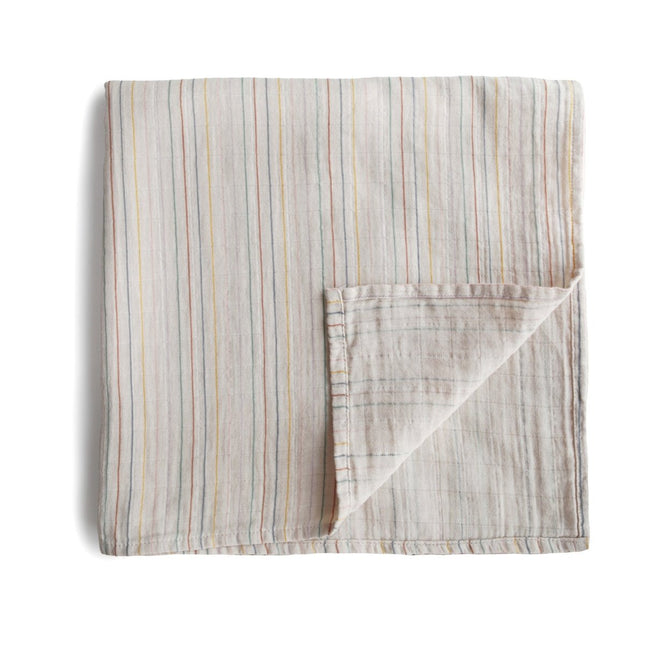 Mushie Hydrofiele Doek Retro Stripes XL - Mushie - Babywinkel - 810052462363