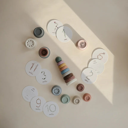 Mushie Mijlpaalkaarten Rond koop je bij Babywinkel