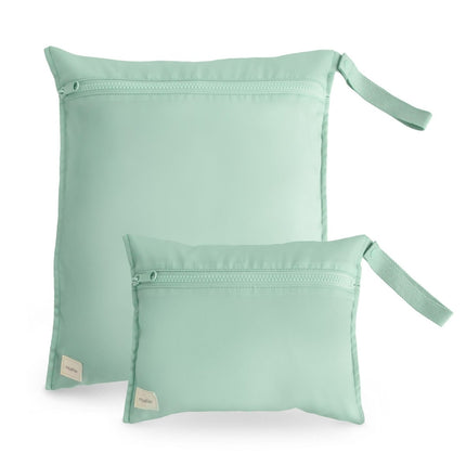 Mushie Opbergzak Waterproef Roman Green 2St - Mushie - Babywinkel - 840355800395