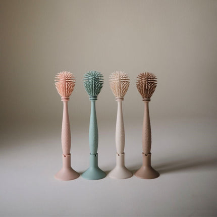 MUSHIE - SILICONE BABY BOTTLE BRUSH - Blush - Mushie - Babywinkel - 840355801187