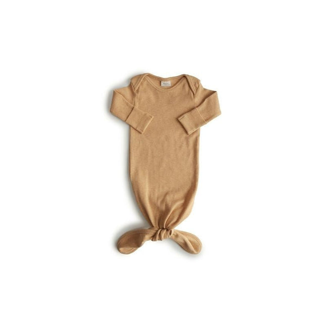 Mushie Slaapzak Baby Mustard Melange koop je bij Babywinkel