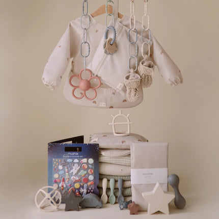 Mushie Slabbetje Lange Mouwen Fog - Mushie - Babywinkel - 840355800463