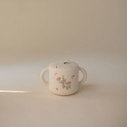 MUSHIE - SNACK CUP - Pink Flowers (NEW) - Mushie - Babywinkel - 840355801507