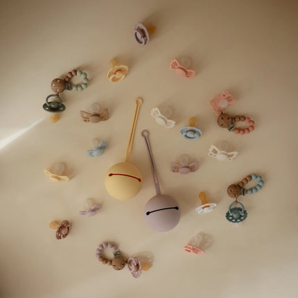 Mushie Speenhouder Silicone Soft Lilac - Mushie - Babywinkel - 810052464404