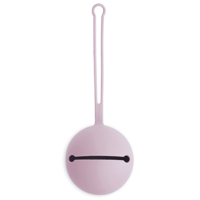 Mushie Speenhouder Silicone Soft Lilac - Mushie - Babywinkel - 810052464404