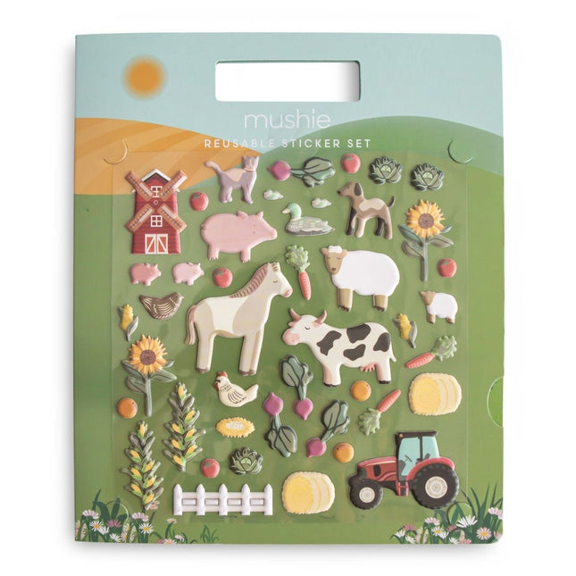 Mushie Stickerboek Farm - Mushie - Babywinkel - 840355800722
