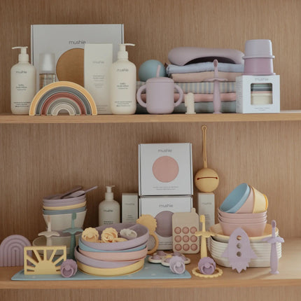 Mushie Tandenborstel Soft Lilac koop je bij Babywinkel