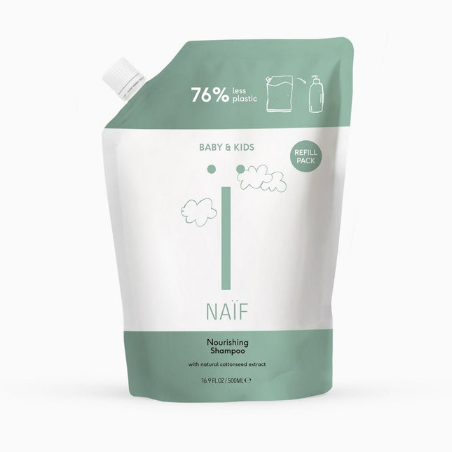 Naif Baby Shampoo Navulverpakking 500ml - Naif - Babywinkel - 8720254710594