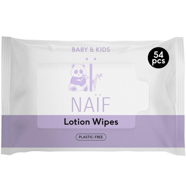 Naif Billendoekjes Lotion Voor Baby en Kids 54St - Naif - Babywinkel - 8720938341052