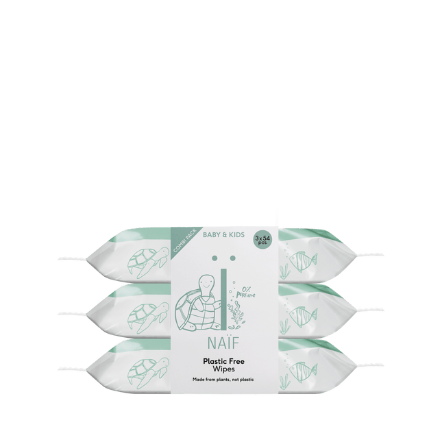 Naif Billendoekjes Plastic Free 54St 3 Pack koop je bij Babywinkel