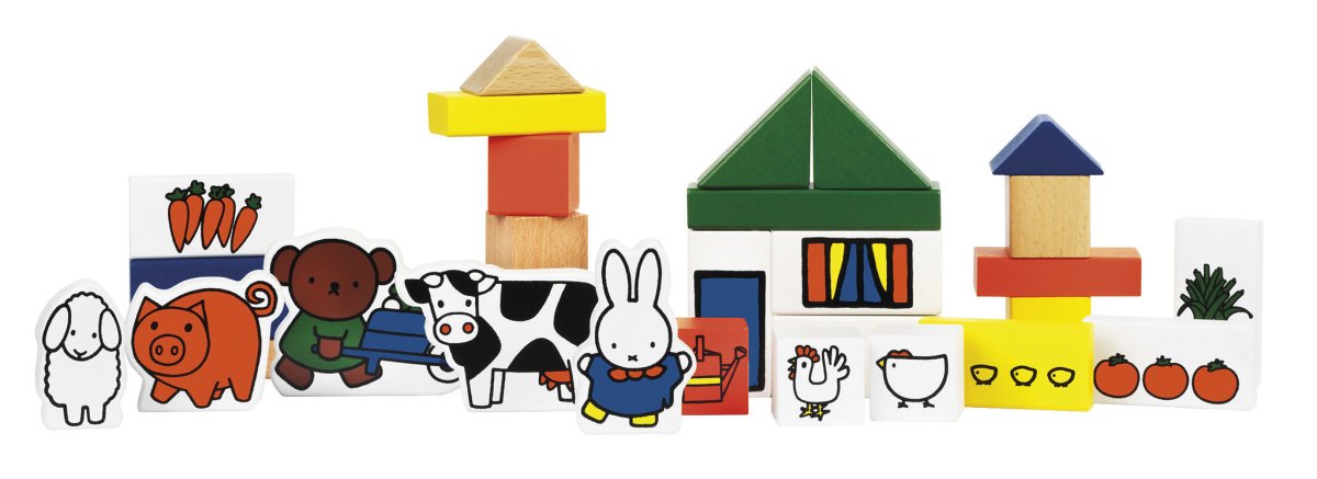 Nijntje Houten Blokken Boederij - Babywinkel - 8716473334109