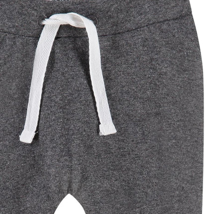 Noppies Baby Broekje Met Koord In Taille Dark Grey Melange - Noppies - Babywinkel - 8719788187330