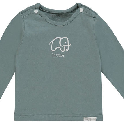 Noppies Baby Shirt Amanda Olifantje Dark Green - Noppies - Babywinkel - 8719788187279