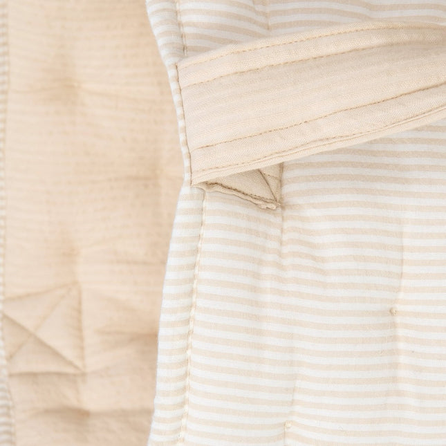 Little Dutch Opbergmand Pure Soft Beige Stripe Groot koop je bij Babywinkel