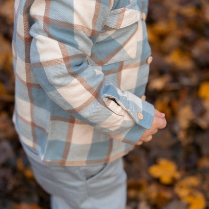 Overhemd Stone Blue Check - Babywinkel - 8721122579473