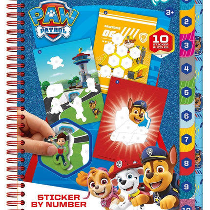 Paw Patrol Knutsel Boek Nummer Stickeren - Babywinkel - 8714274721159