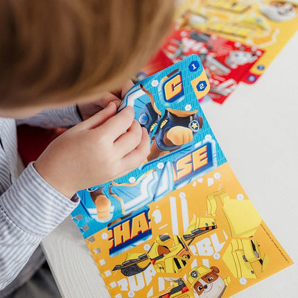 Paw Patrol Knutsel Boek Nummer Stickeren - Babywinkel - 8714274721159