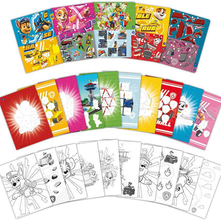 Paw Patrol Knutsel Boek Nummer Stickeren - Babywinkel - 8714274721159