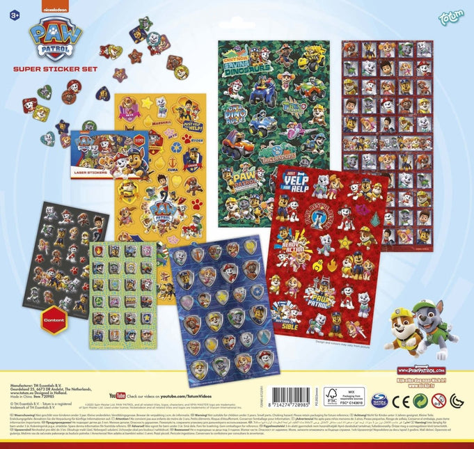 Paw Patrol Stickerset Large - Babywinkel - 8714274720985