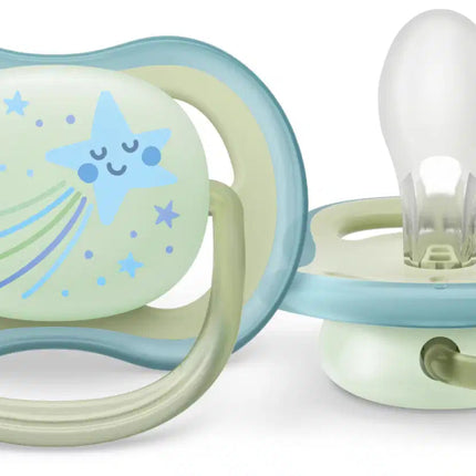 Philips Avent Fopspeen +0 Maanden Air Night Ster/Uil - Philips Avent - Babywinkel - 8720689012843