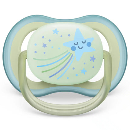Philips Avent Fopspeen +0 Maanden Air Night Ster/Uil - Philips Avent - Babywinkel - 8720689012843