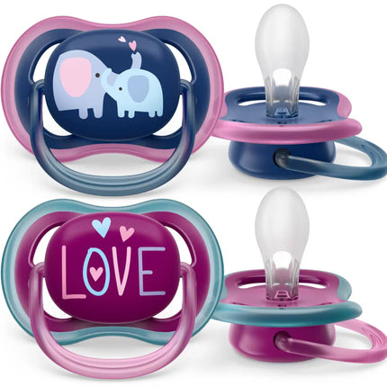 Philips Avent Fopspeen +18 Maanden Air Olifant/Tekst - Philips Avent - Babywinkel - 8720689012942