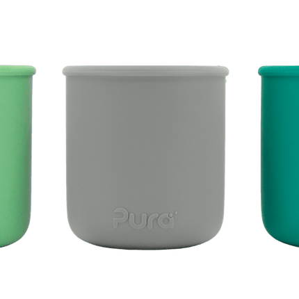 Pura Drinkbeker My - My™Siliconen Mint, Grijs En Moss 3St - Pura - Babywinkel - 858312007879