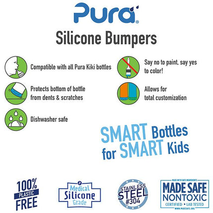 Pura Flesbeschermer Silicone Moss+Mint 2St - Pura - Babywinkel - 850038571191