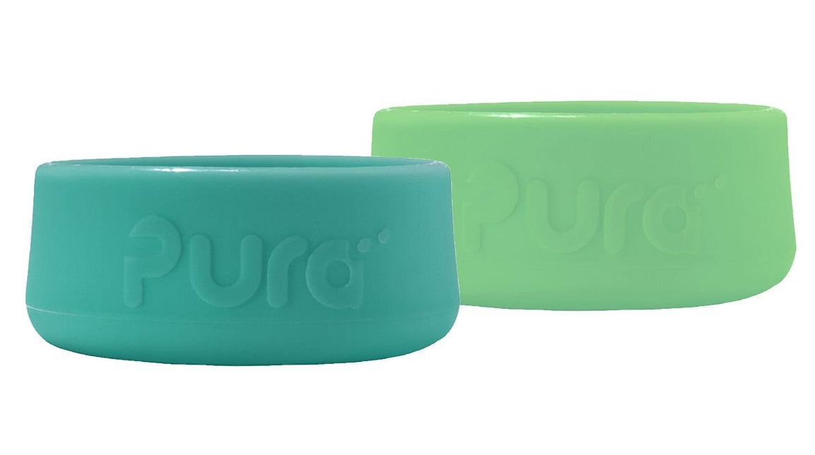 Pura Flesbeschermer Silicone Moss+Mint 2St - Pura - Babywinkel - 850038571191