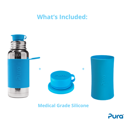 Pura thermos sportfles RVS 475 ml Zwart koop je bij Babywinkel