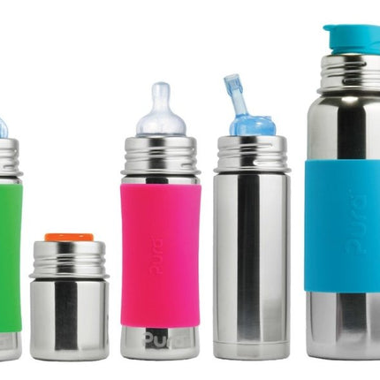 Pura Thermosfles Rvs 650Ml Set Zwart 3 delig - Pura - Babywinkel - 858312007237