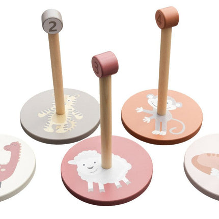 Ring toss taupe/pink - Babywinkel - 8714218729692