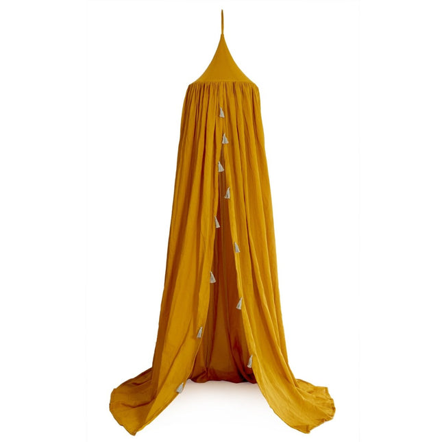 Roommate Klamboe Baby Met Tassels Ochre koop je bij Babywinkel