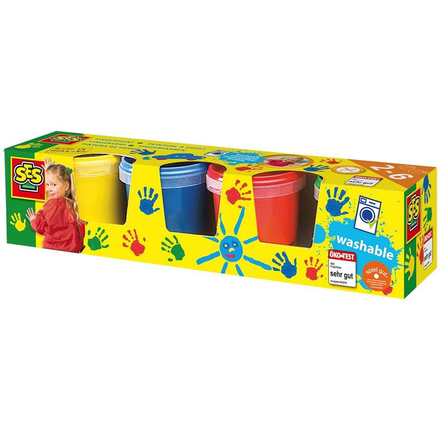 SES Creative Knutselpakket Vingerverf 4X150Ml koop je bij Babywinkel