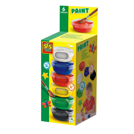 Ses 00381 Plakkaatverf 6x45ml - Babywinkel - 8710341003814