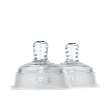 Set flesspeen Mepal Mio 2 - delig fast flow - transparant - Babywinkel - 8720294049289