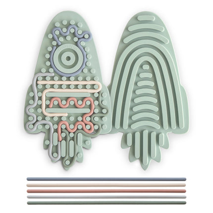 <tc>Mushie</tc> Jouet sensoriel en silicone « Rocket »