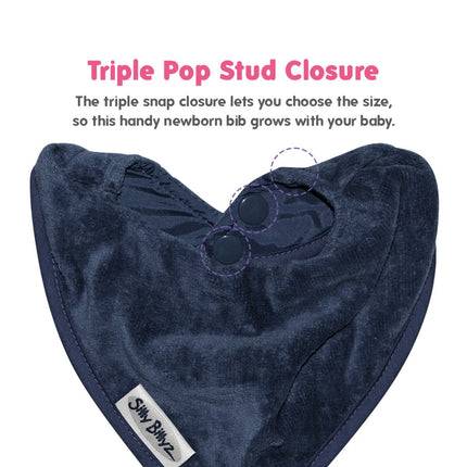 Silly Billyz Towel Bandana Bibs navy - Babywinkel - 9421018217180