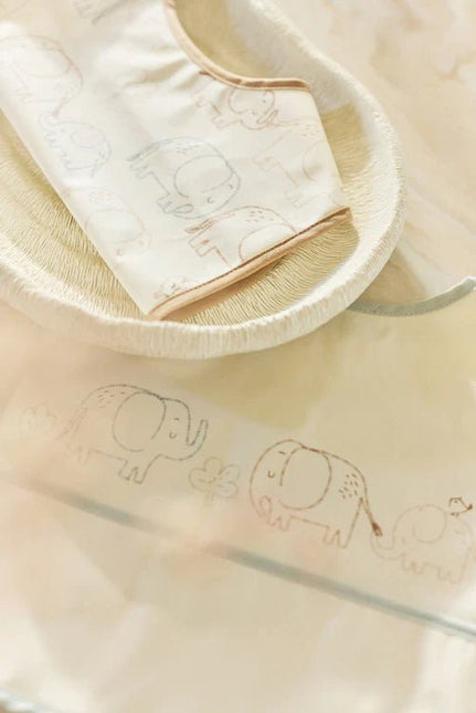 Jollein Slabbetje Elephant Tales Waterproef 2St koop je bij Babywinkel