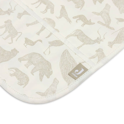 Slab Waterproof met Mouw Animals - Olive Green - Babywinkel - 8717329377042