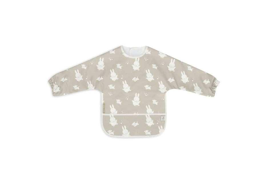 Jollein Slabbetje Waterproof Met Mouw Miffy & Snuffy Olive Green koop je bij Babywinkel