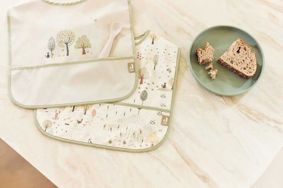 Jollein Slabbetje Tiny Park Waterproef 2St koop je bij Babywinkel