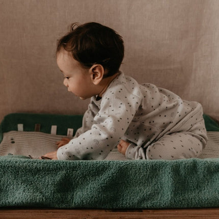 Snoozebaby Aankleedkussenhoes Happy Dressing Smokey Green 45x70cm - Snoozebaby - Babywinkel - 8719743856554