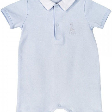 Sophie de Giraf Baby Jumpsuit 1 - Delig Pakje Kraagje Blauw - Sophie de Giraf - Babywinkel - 3760108775046