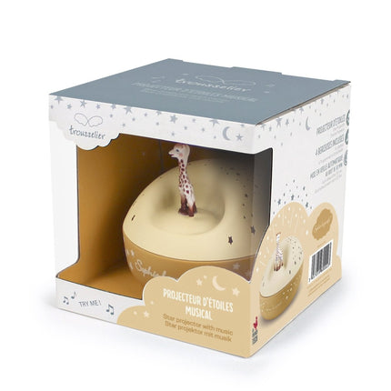 Sophie de Giraf Nachtlampje Sterrenprojector Beige - Sophie de Giraf - Babywinkel - 3457019600023