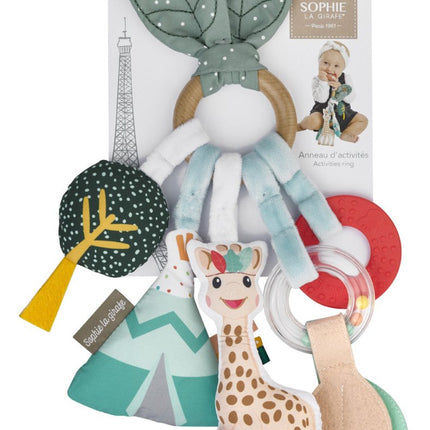 Sophie de Giraf Sensorisch Speelgoed Bijtring 5 Delig - Sophie de Giraf - Babywinkel - 3056568508035