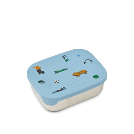 Stainless Steel Lunchbox Fun / Beach Blue koop je bij Babywinkel