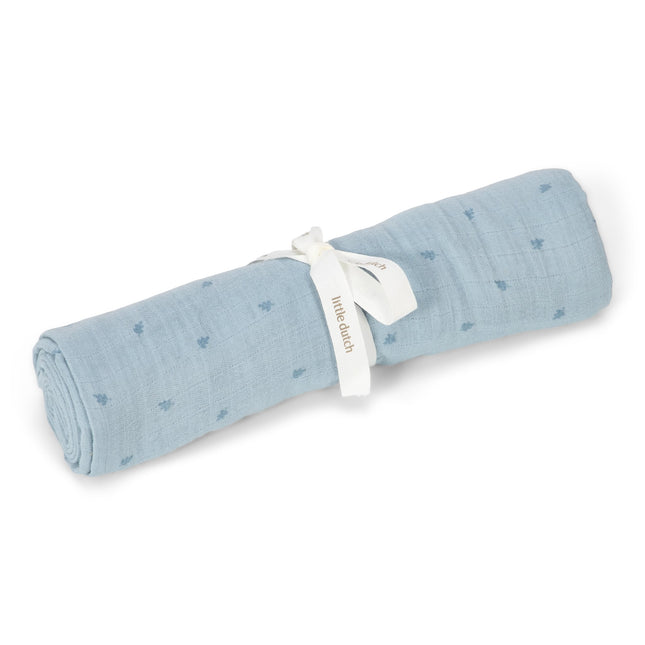 Tissu hydrophile 120x120 - Bleu denim pur