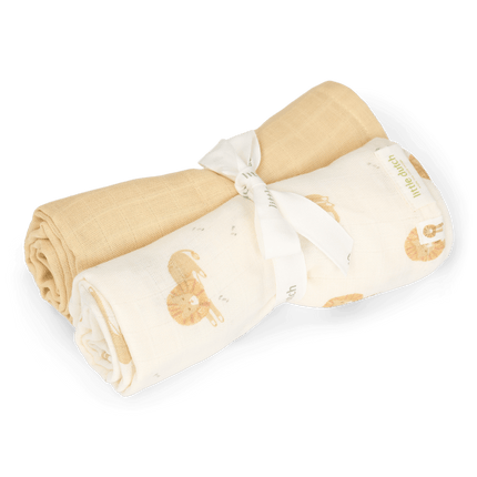 Little Dutch Lingettes hydrophiles Safari Leo, lot de 2