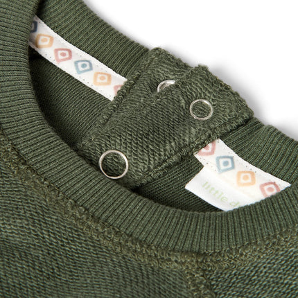 Little Dutch Baby Sweater Safari Deep Olive